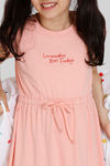 Zivame Girls Lounge Knit Poly Loungewear Dress - Coral cloud — thumbnail 5